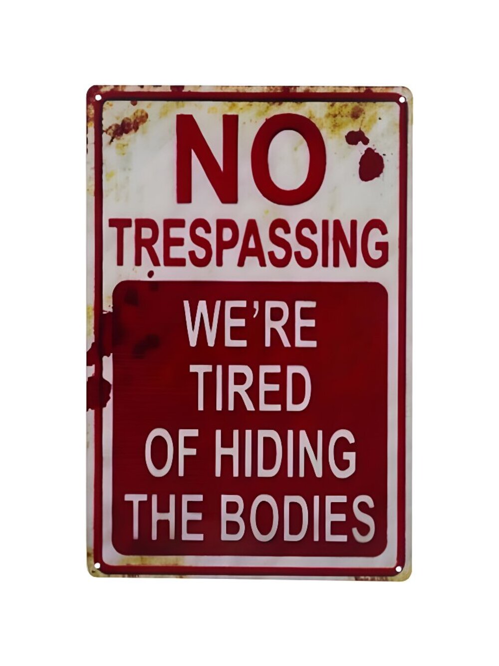 Halloween Decoration Halloween Signs Retro Fashion chic Funny Metal Tin Sign